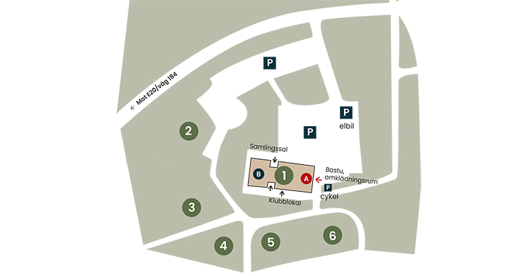 Karta över Petersburgs friluftsområde