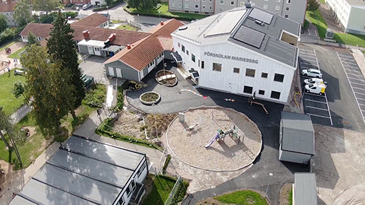 Förskolan Myrstacken med lekplats