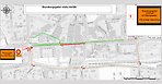 Karta över avstängningen på Skaraborgsgatan