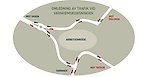 KAarta över trafikflöde vid omledningen
