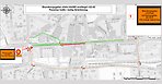 Karta över avstängningen på Skaraborgsgatan